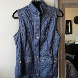 Barbour navy vest